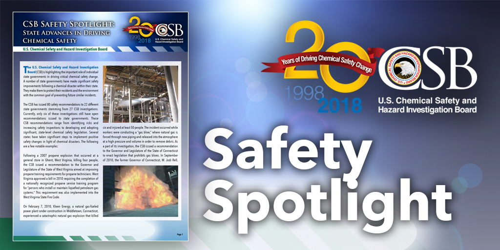 CSB Safety Spotlight General News News CSB